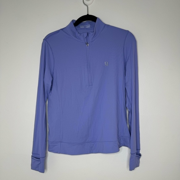 Greyson Halley quarter zip purple long sleeve medium - Picture 1 of 9